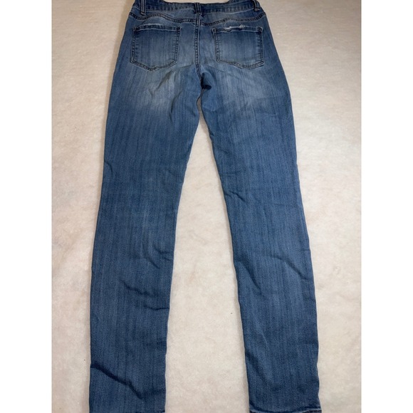 Vanilla Star Distressed Patchwork Skinny Jeans Women's Size 7 Ripped Denim - Picture 7 of 7